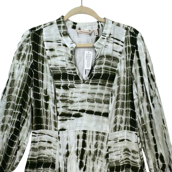 Soft Surroundings Melody Midi Dress Size Medium Tie dye Pockets New - Picture 2 of 8